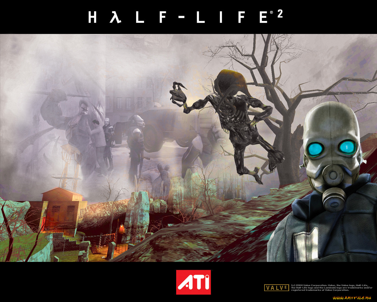 ati, half, life, ravenholm, graveyard, 